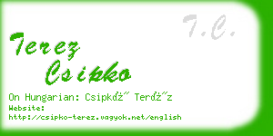 terez csipko business card